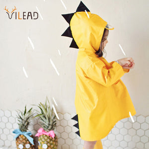Cute Dinosaur Polyester Baby Raincoat Outdoor Waterproof Rain Coat