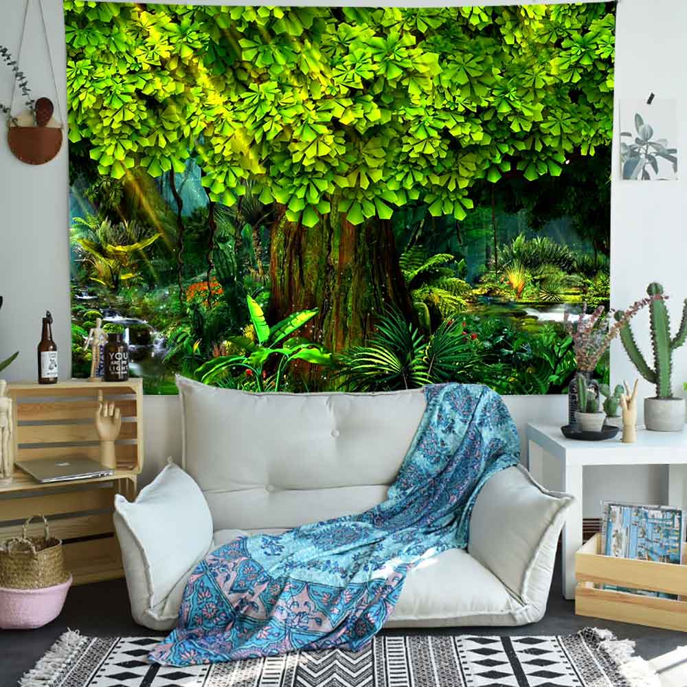 Psychedelic Forest Tapestries
