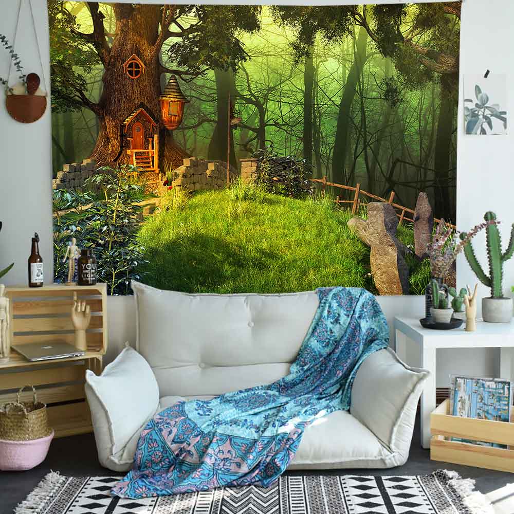 Psychedelic Forest Tapestries