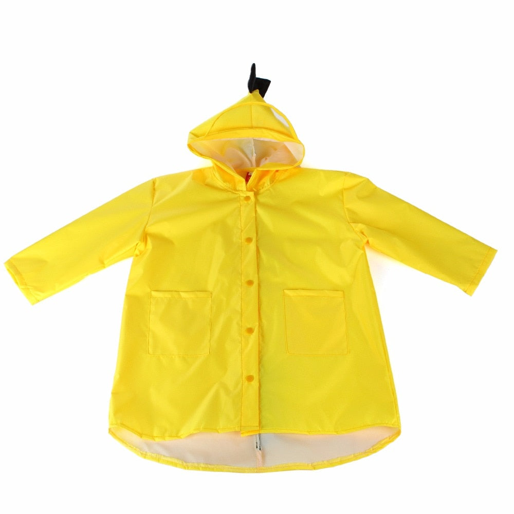 Cute Dinosaur Polyester Baby Raincoat Outdoor Waterproof Rain Coat