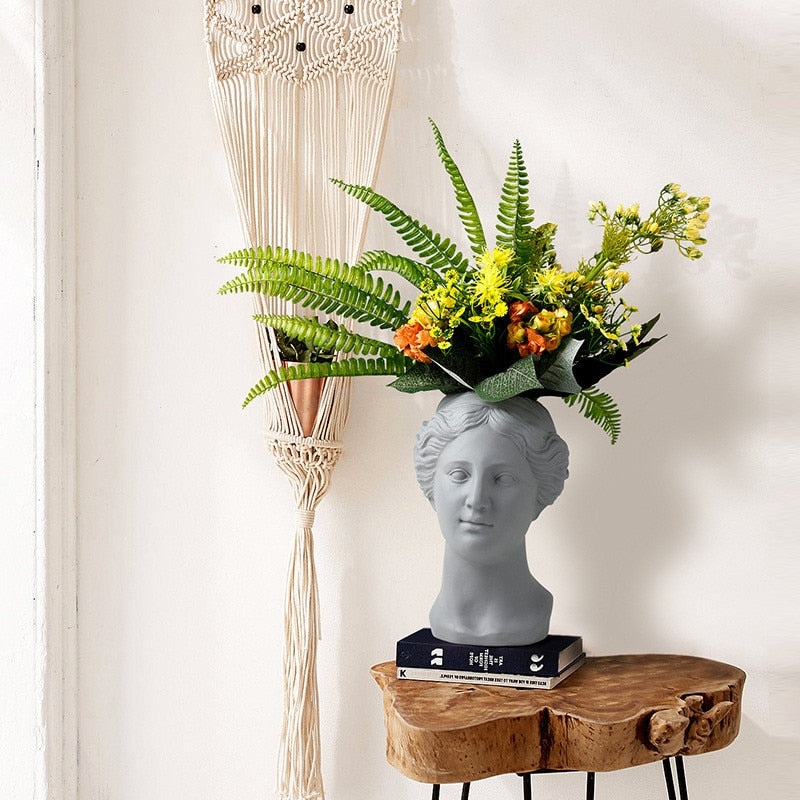 Succulents Vase Flower Pot Greek Goddess Vase