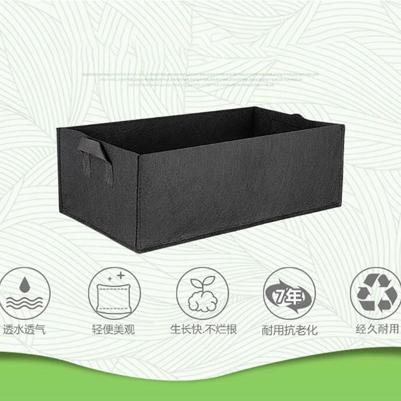 Black Fabric Planting Grow Bag and Garden Bed