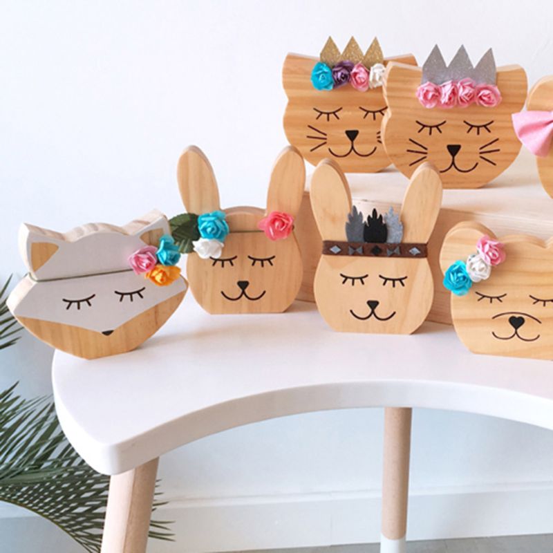 Modern Style Wooden Animals Ornaments - Safe and Charming Home Decor