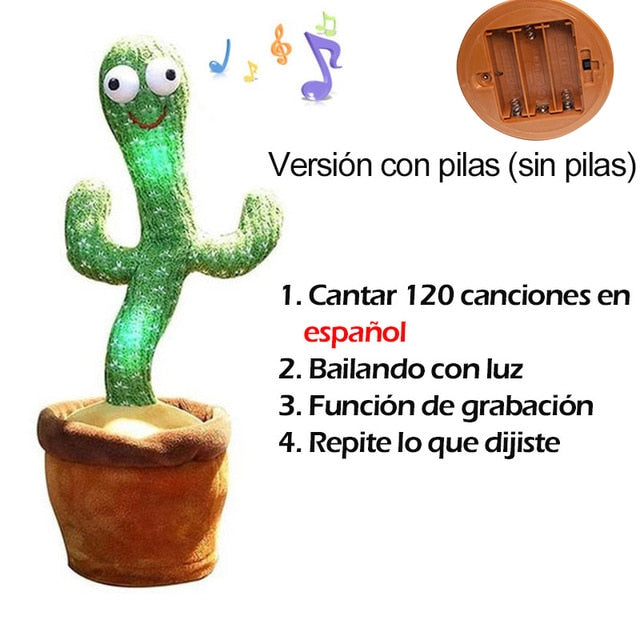 Lovely Talking Toy Dancing Cactus Doll - Fun and Educational Gift for Kids