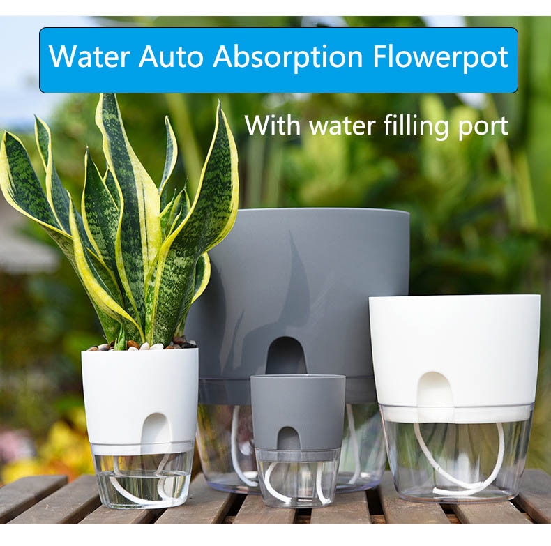 Double Layer Self Watering Flowerpot