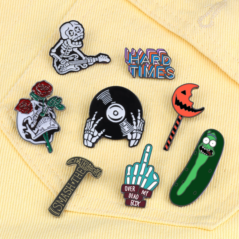 Punk Music Lover Enamel Pins