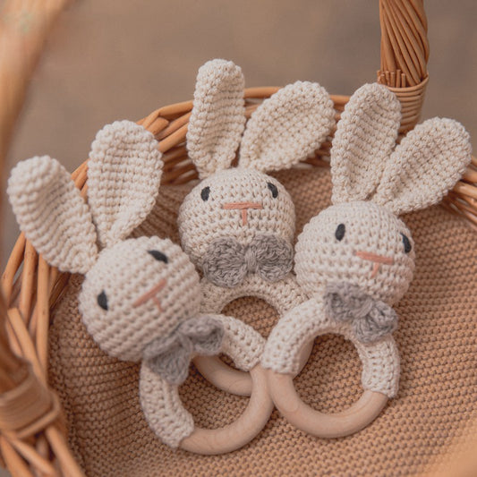 Baby Rattle Crochet Amigurumi Bunny
